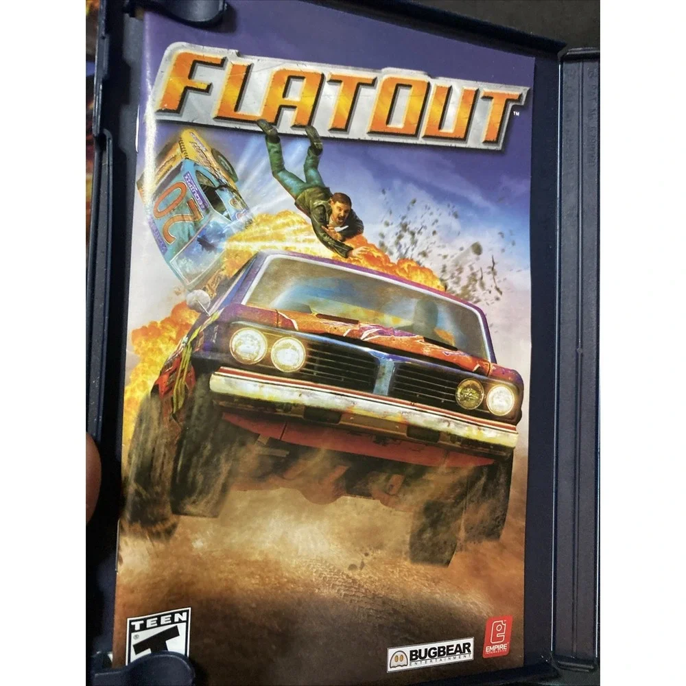 FlatOut (Sony PlayStation 2, 2005) PS2 CIB Complete w/ Manual Flat Out Authentic